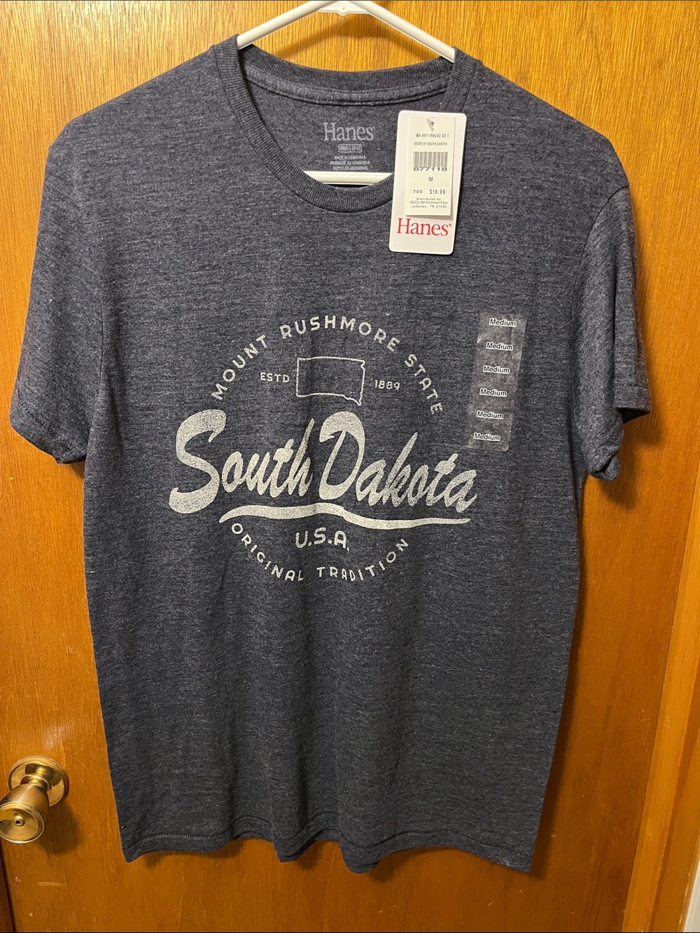 Hanes WOMENS South Dakota Graphic Tee - Navy Heather